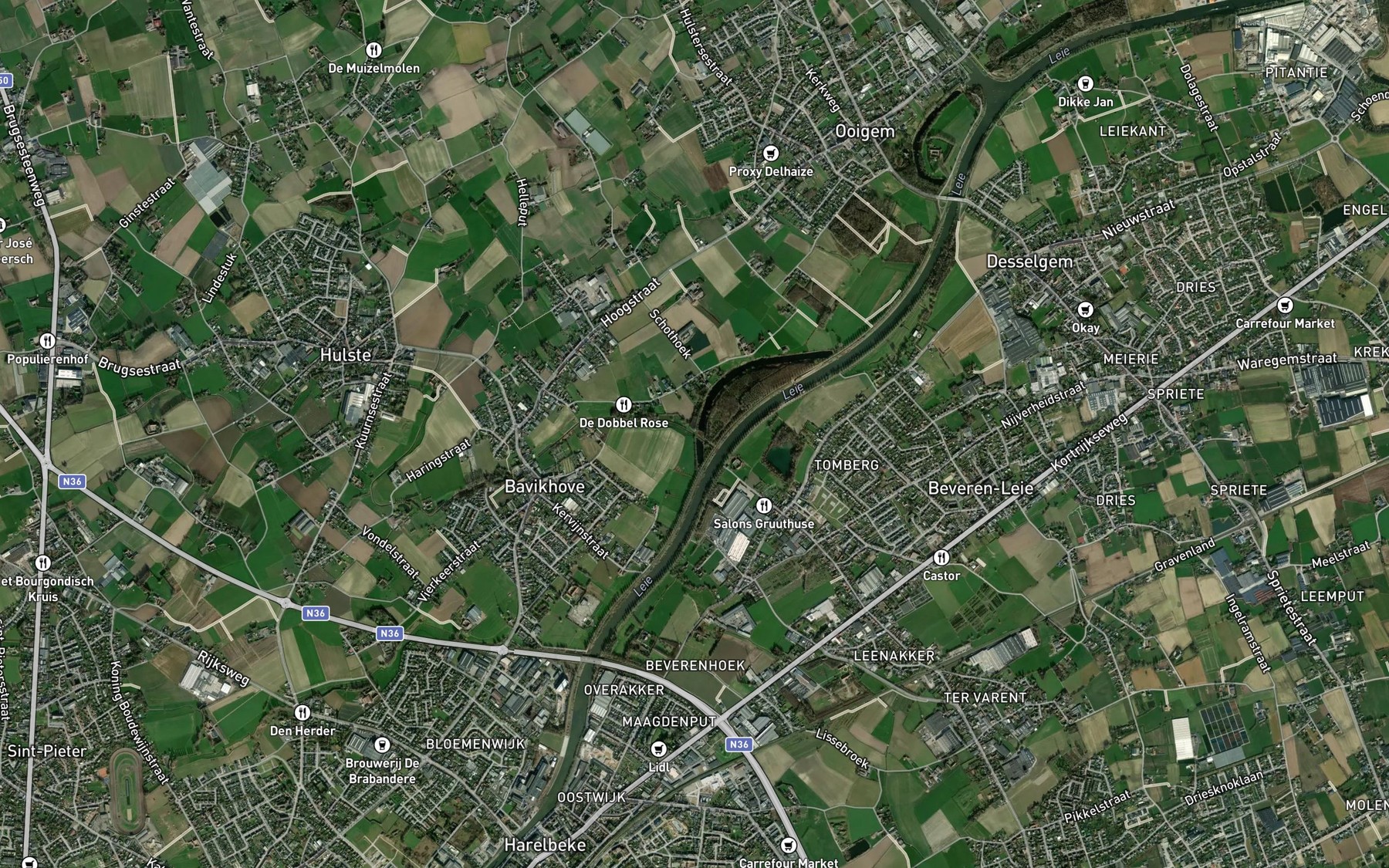 Satellite map of the Haazebeek