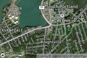 Satellite map of the Anthoine Creek