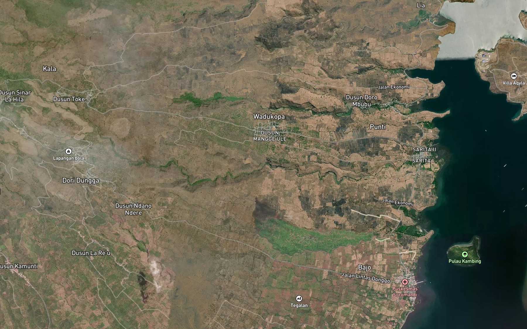 Satellite map of the Sori Diwutanggiri