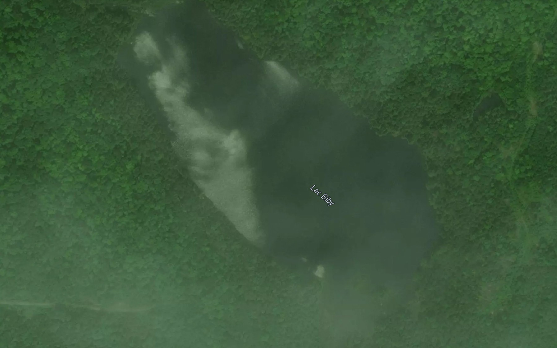 Satellite map of the Lac Biby