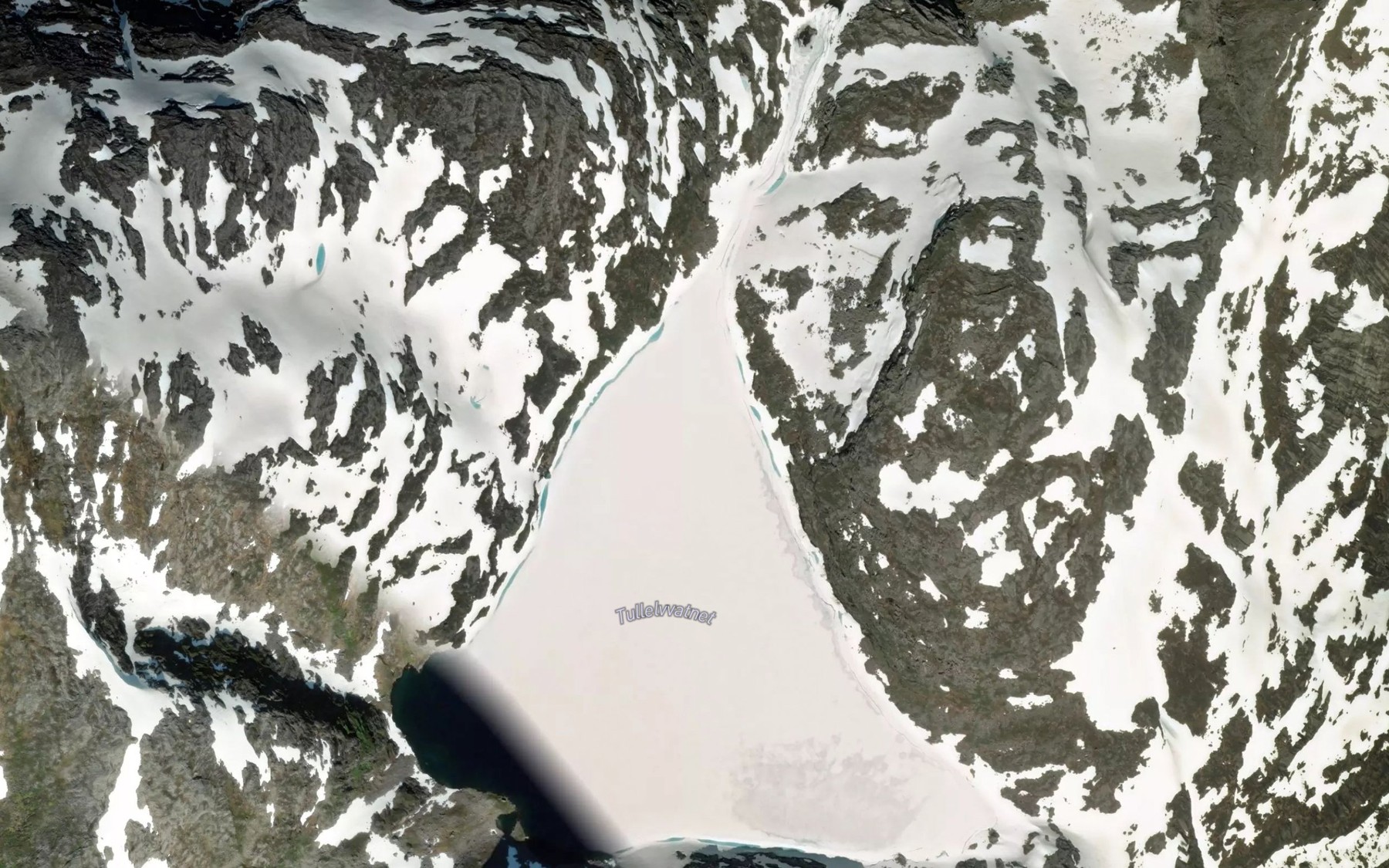 Satellite map of the Tullelvvatnet