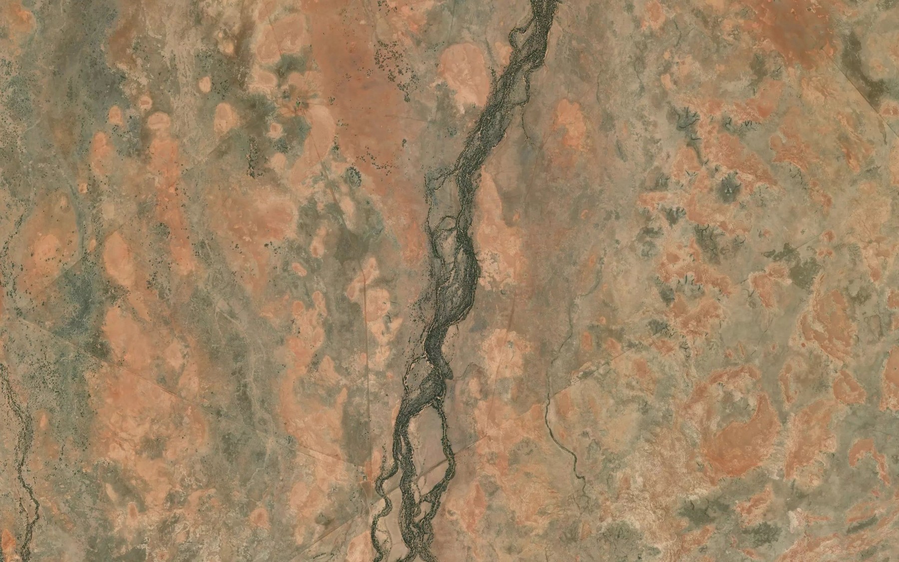 Satellite map of the Nine Mile Creek