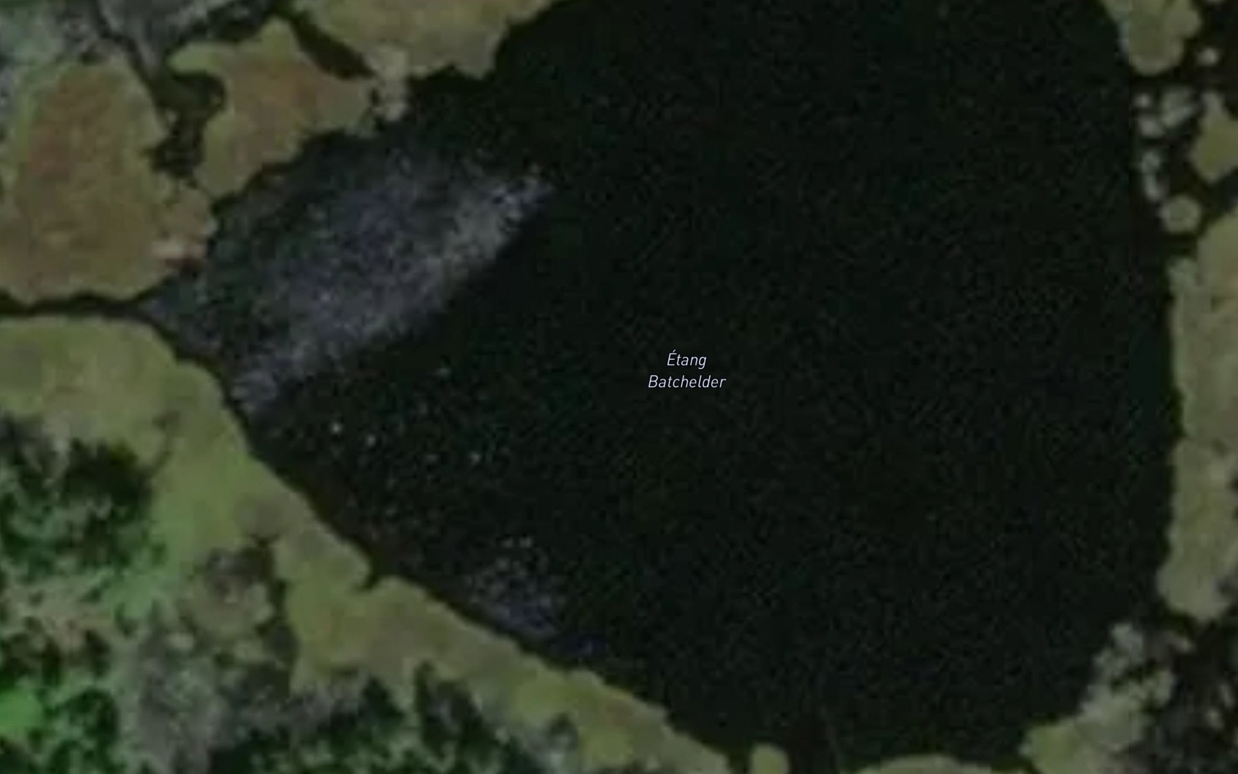 Satellite map of the Lac Batchelder