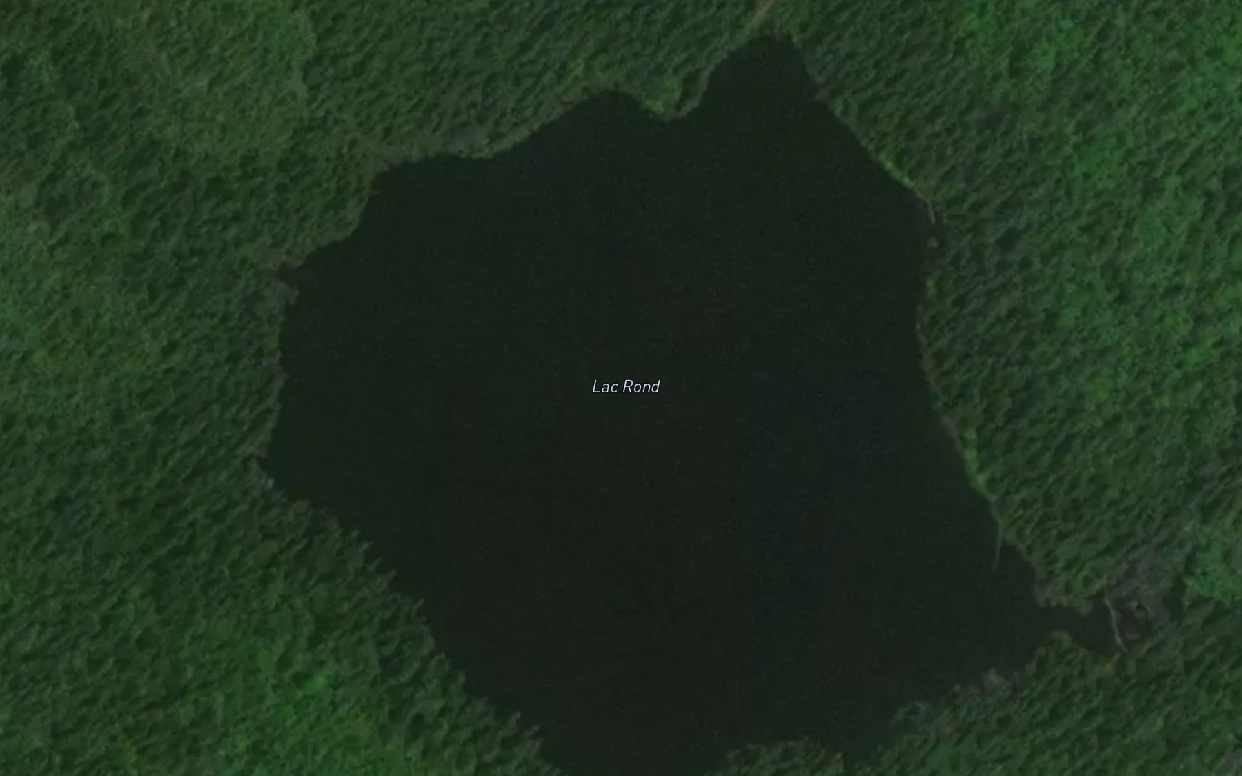 Satellite map of the Lac Rond