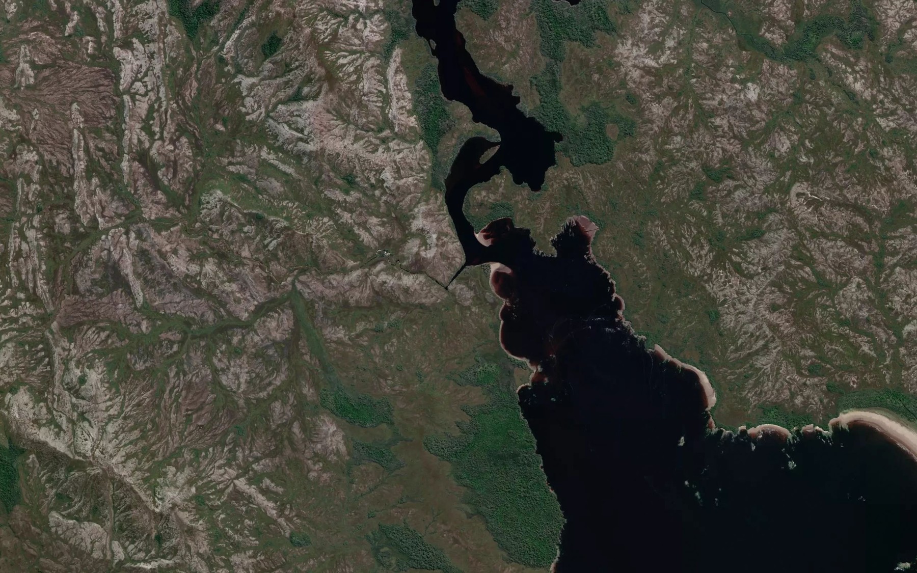 Satellite map of the Blackwater Creek