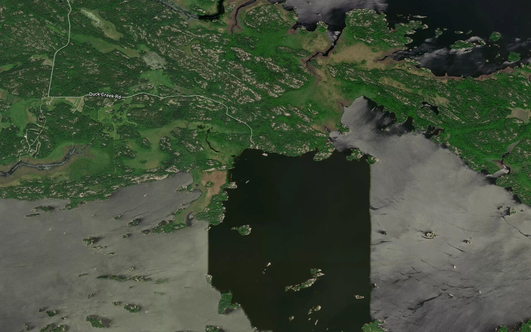 Satellite map of the Keith's Bay