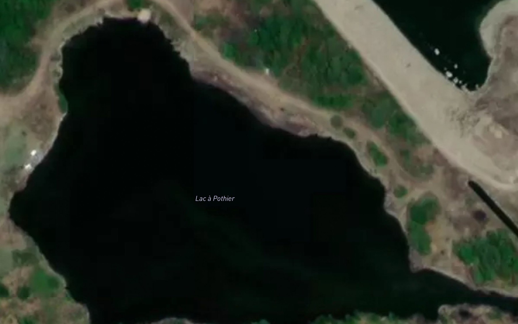 Satellite map of the Lac a Pothier