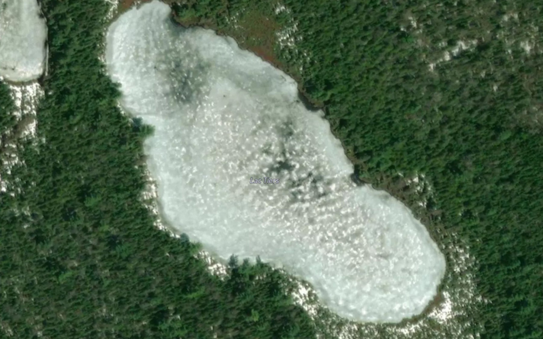 Satellite map of the Lac Tiers