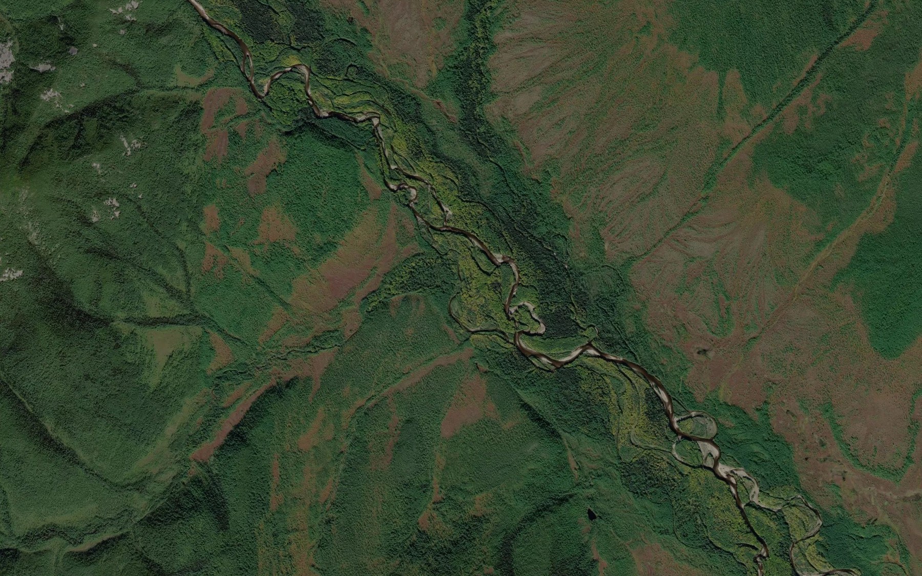 Satellite map of the El'ga-Makit
