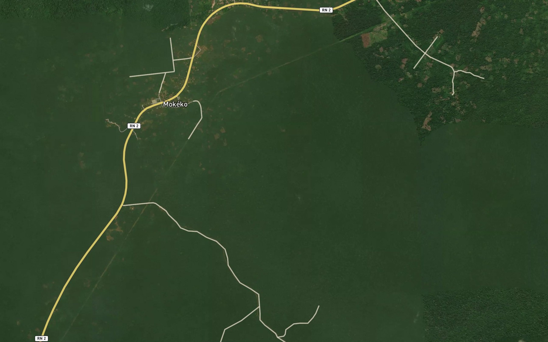 Satellite map of the Mossoko