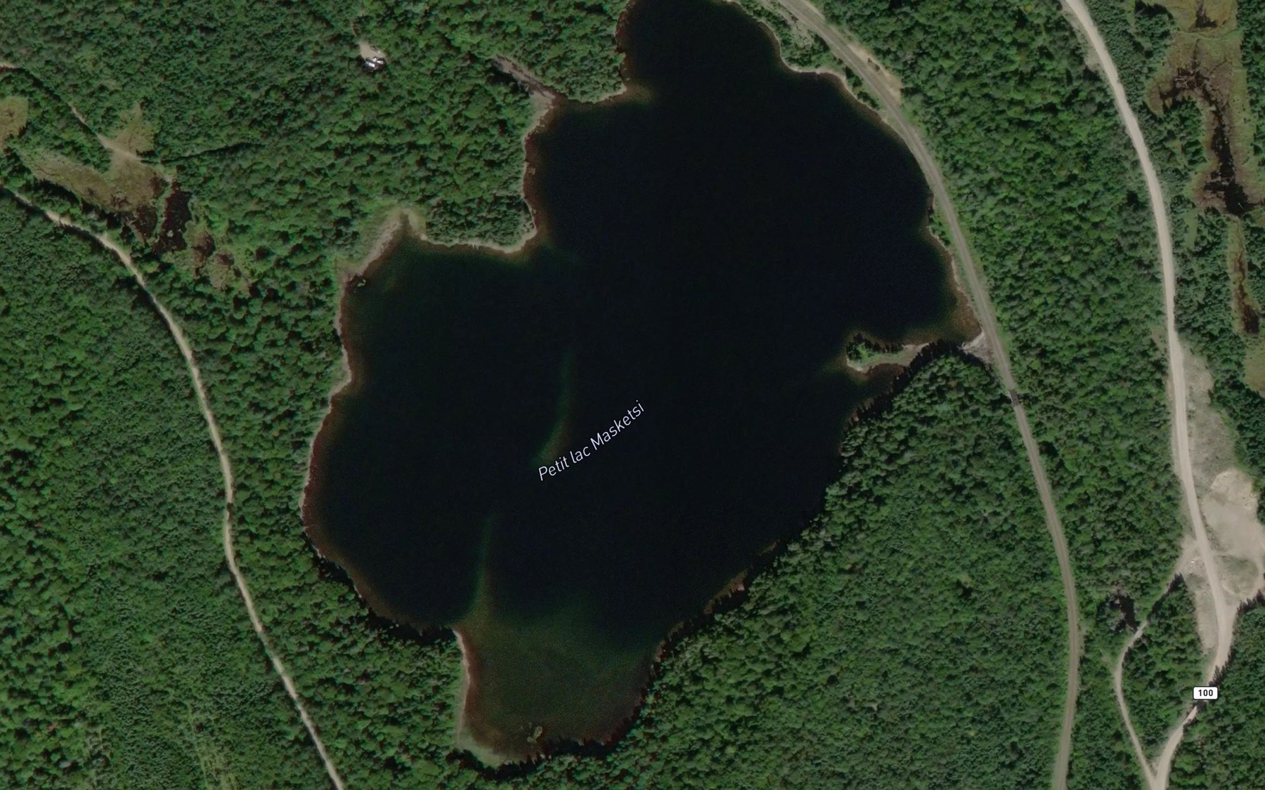 Satellite map of the Petit lac Masketsi