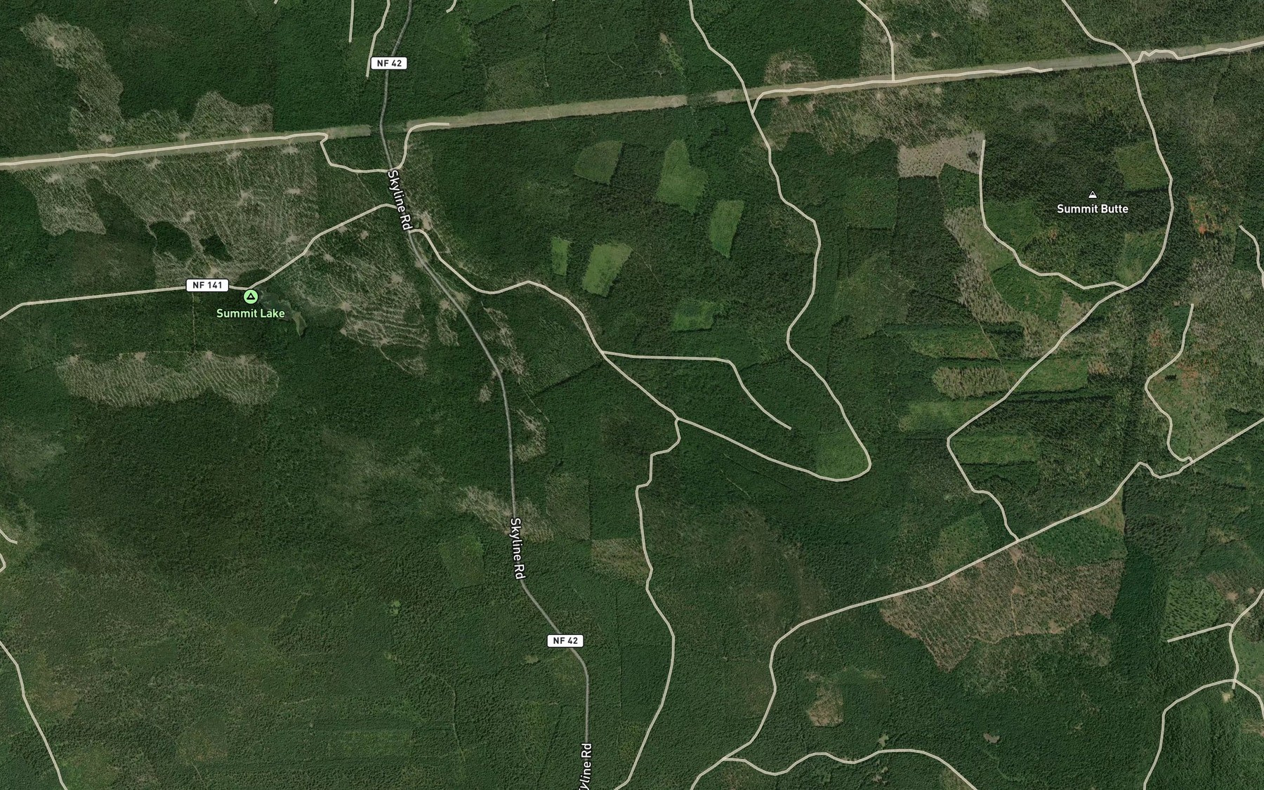 Satellite map of the Dry Creek Spring