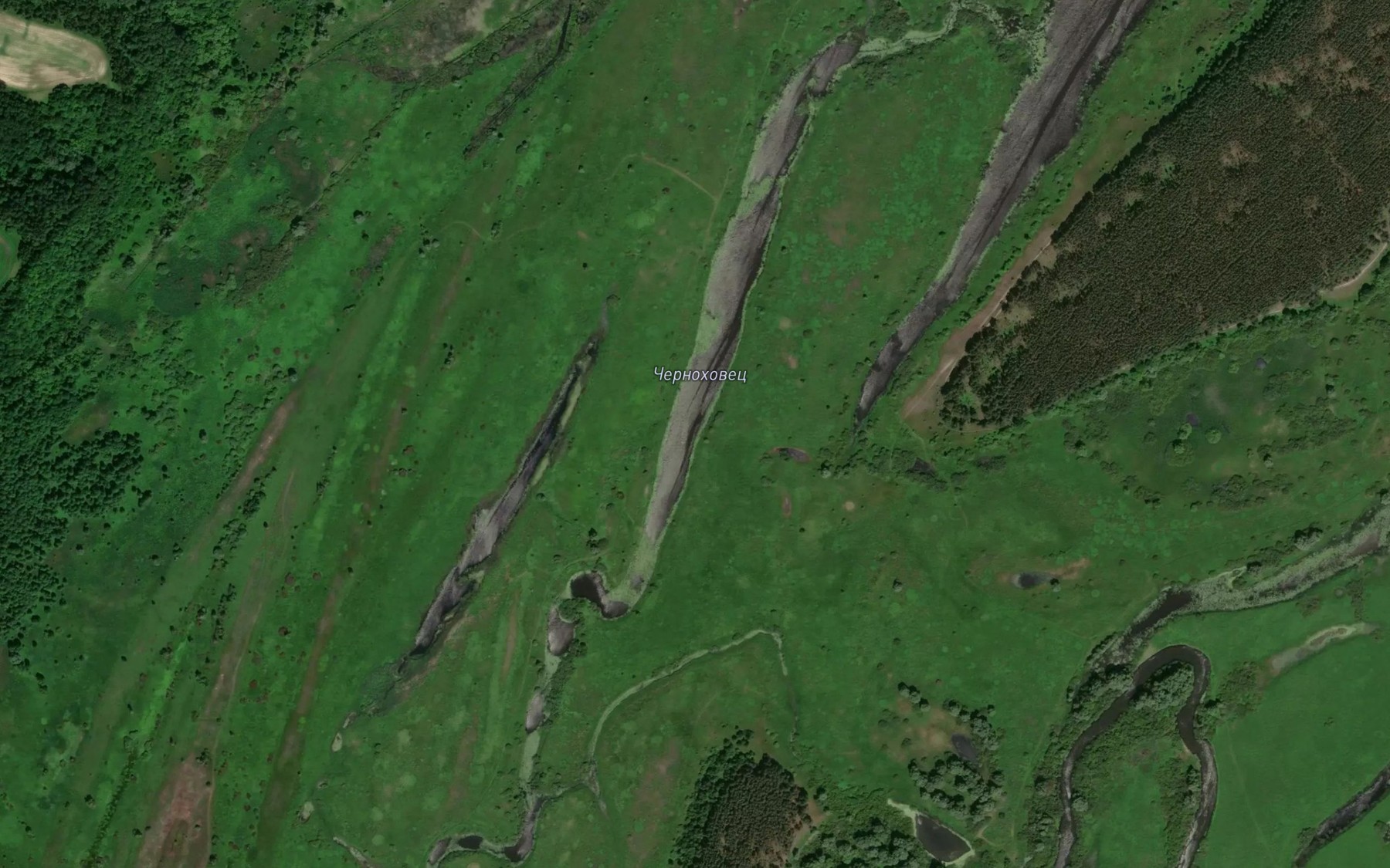 Satellite map of the Ozero Chernokhovets