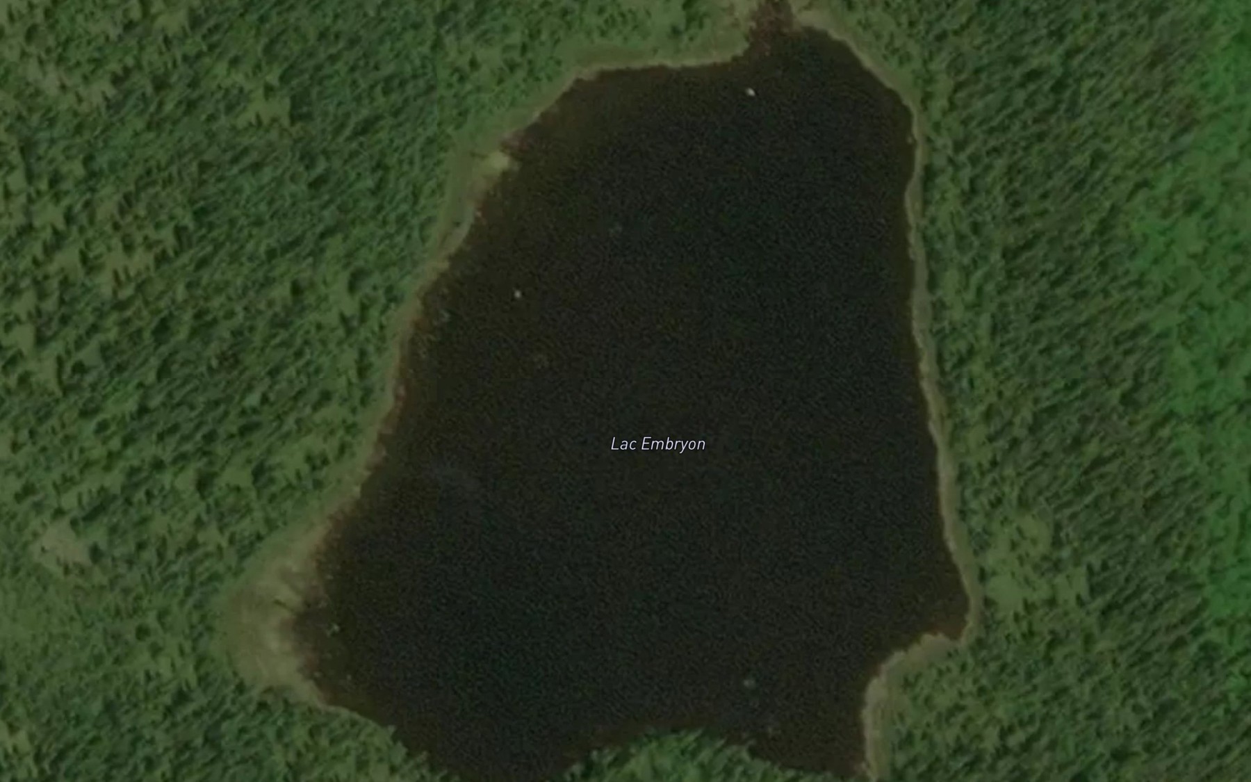 Satellite map of the Lac Embryon