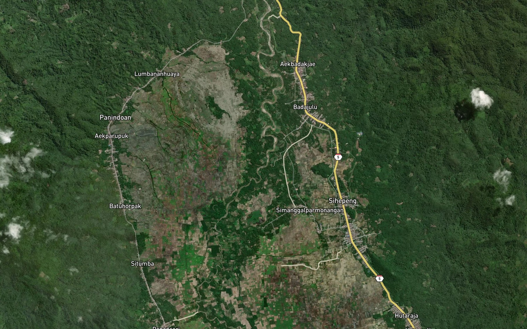 Satellite map of the Aek Badan