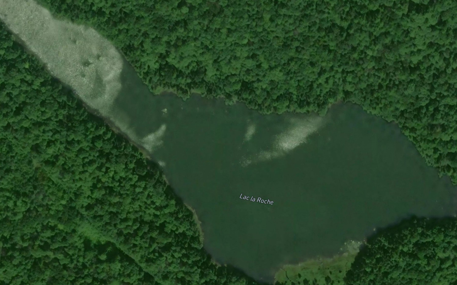 Satellite map of the Lac la Roche