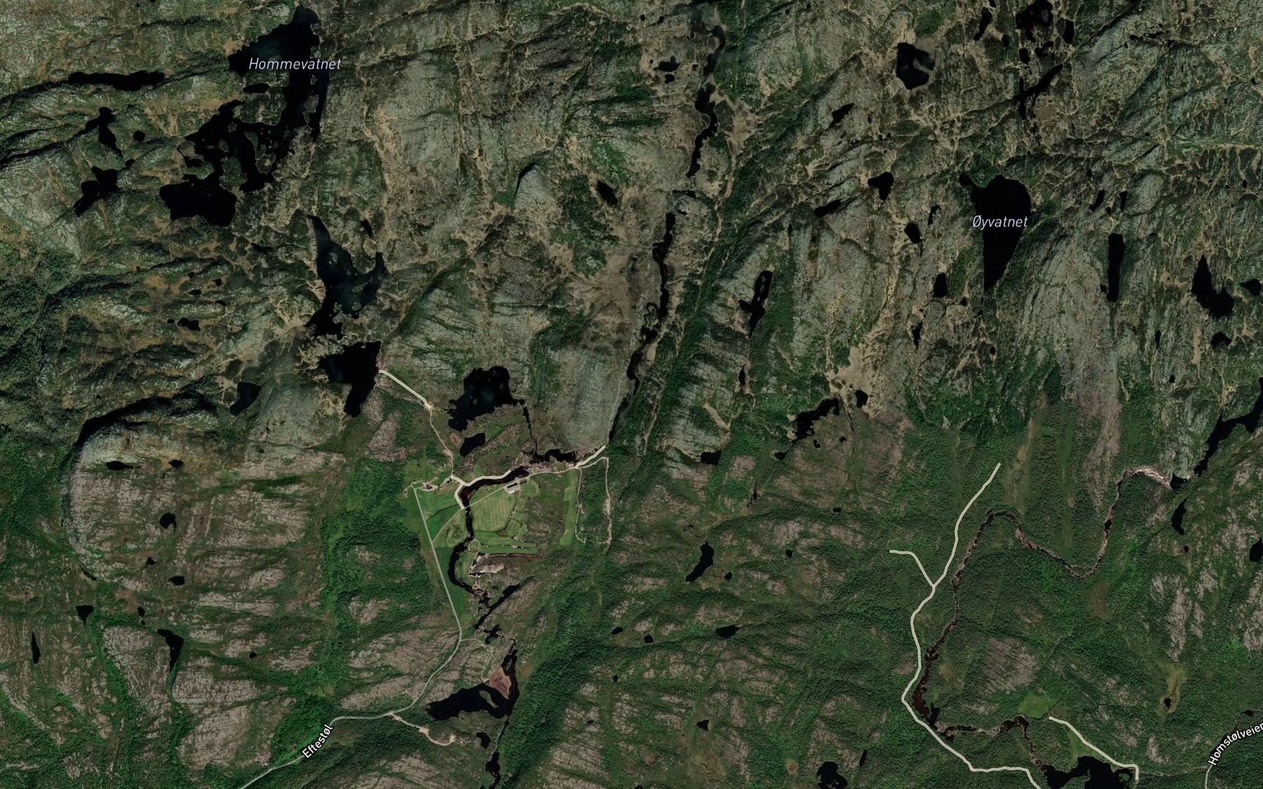 Satellite map of the Jafossen