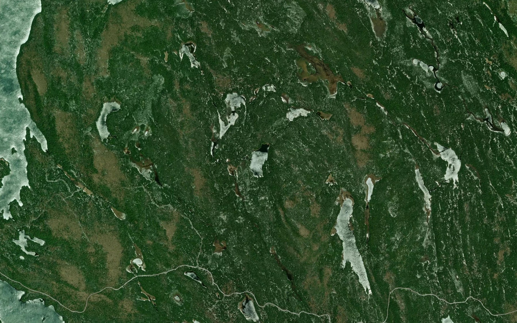 Satellite map of the Lac Nanouk