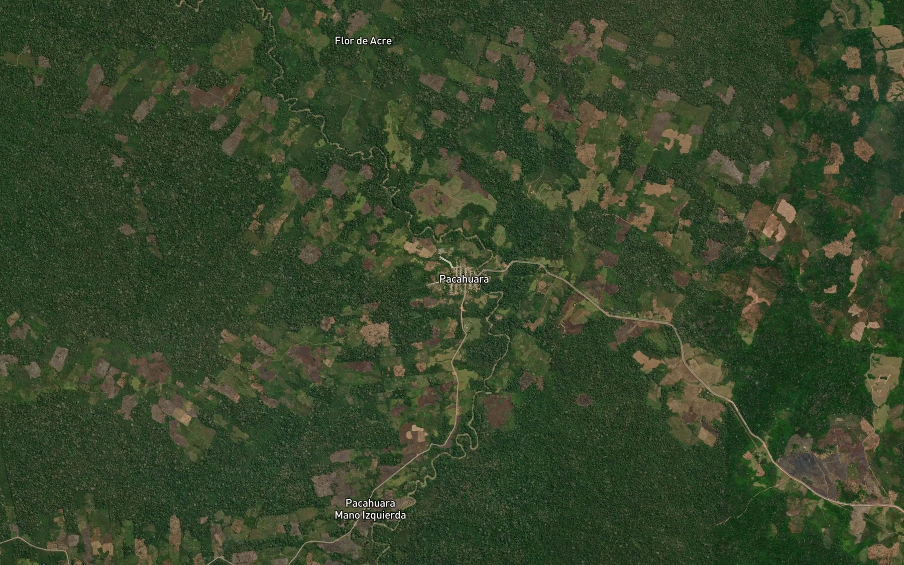 Satellite map of the Lago Iberia