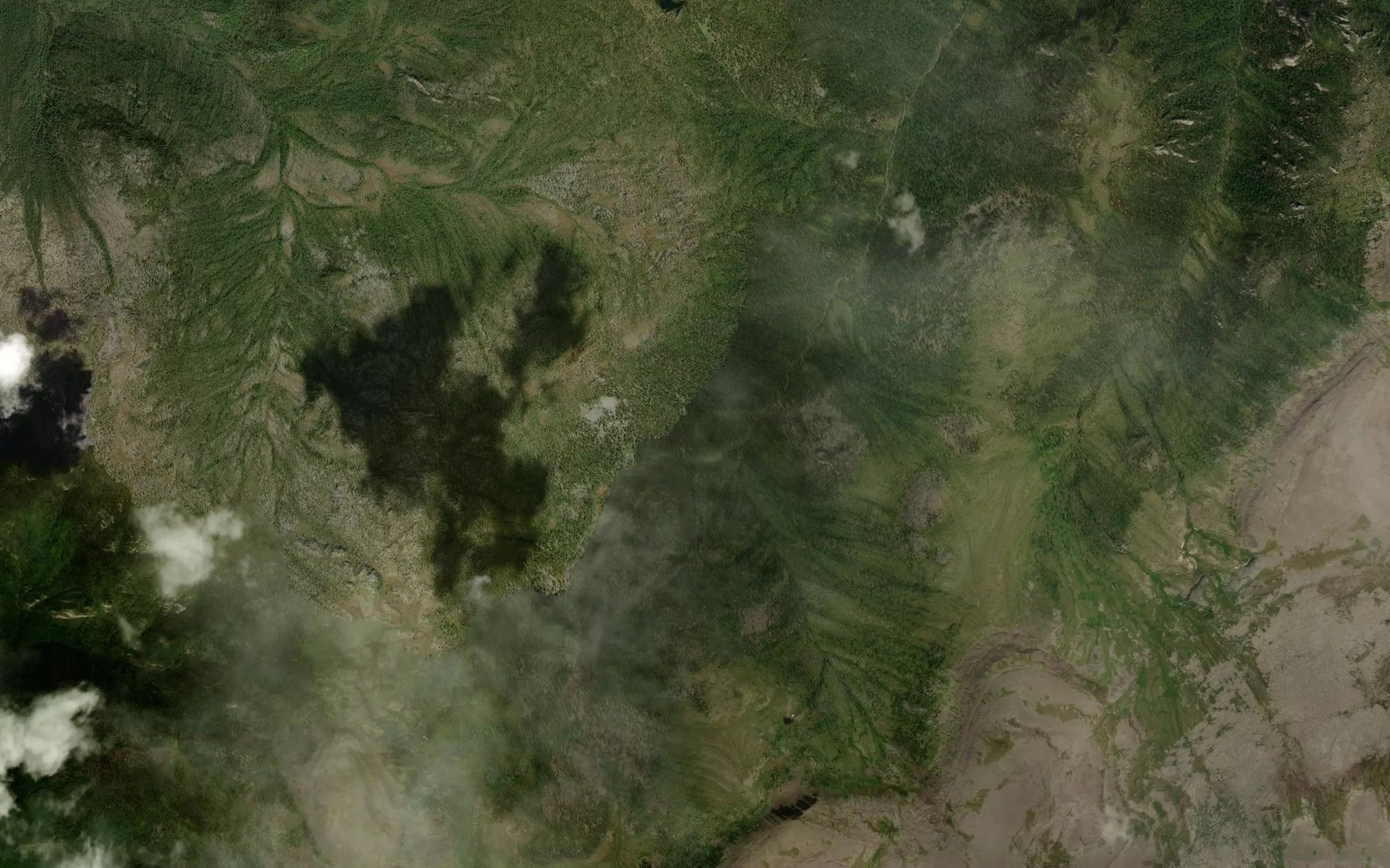 Satellite map of the Levaya Kholba