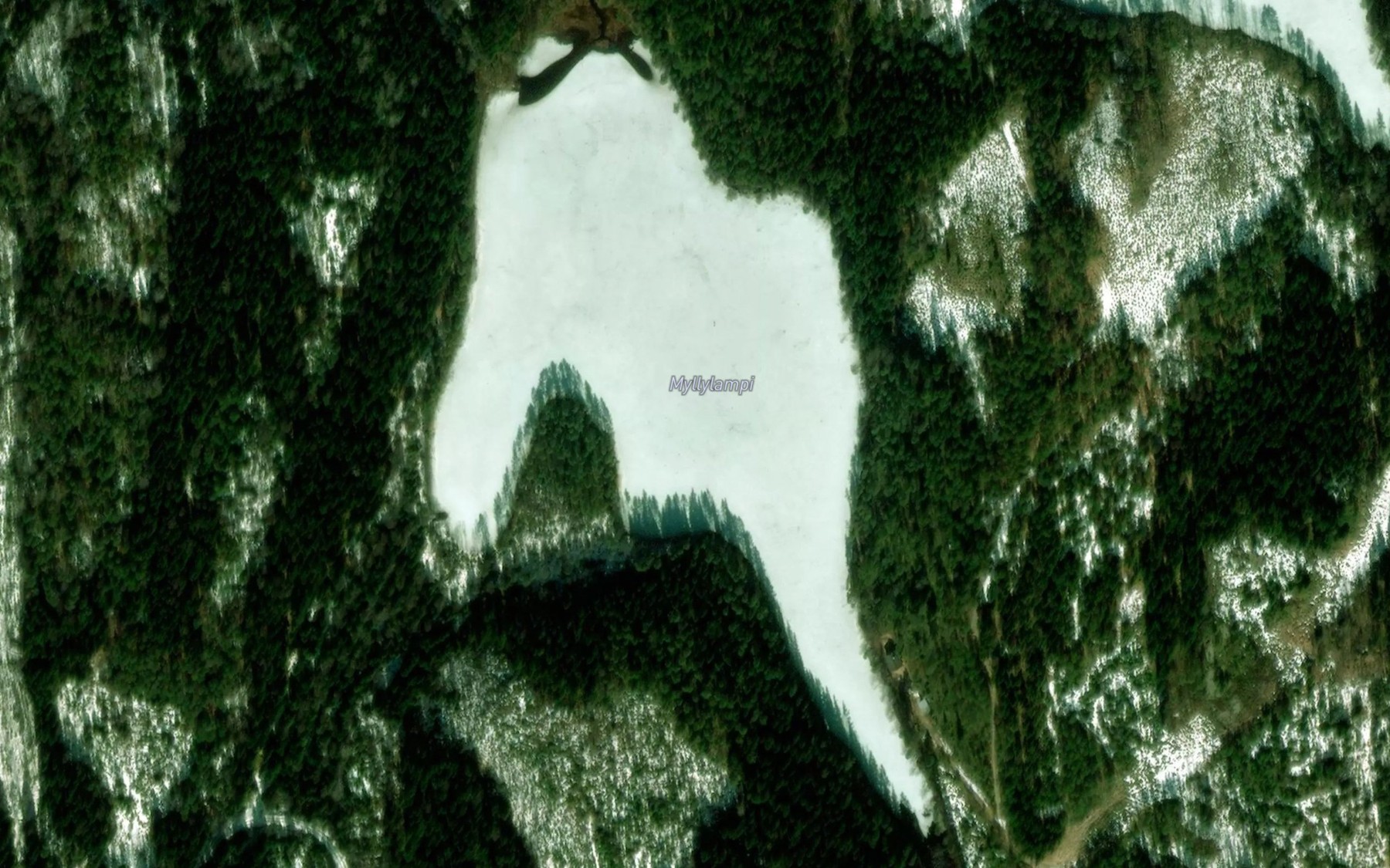 Satellite map of the Myllylampi