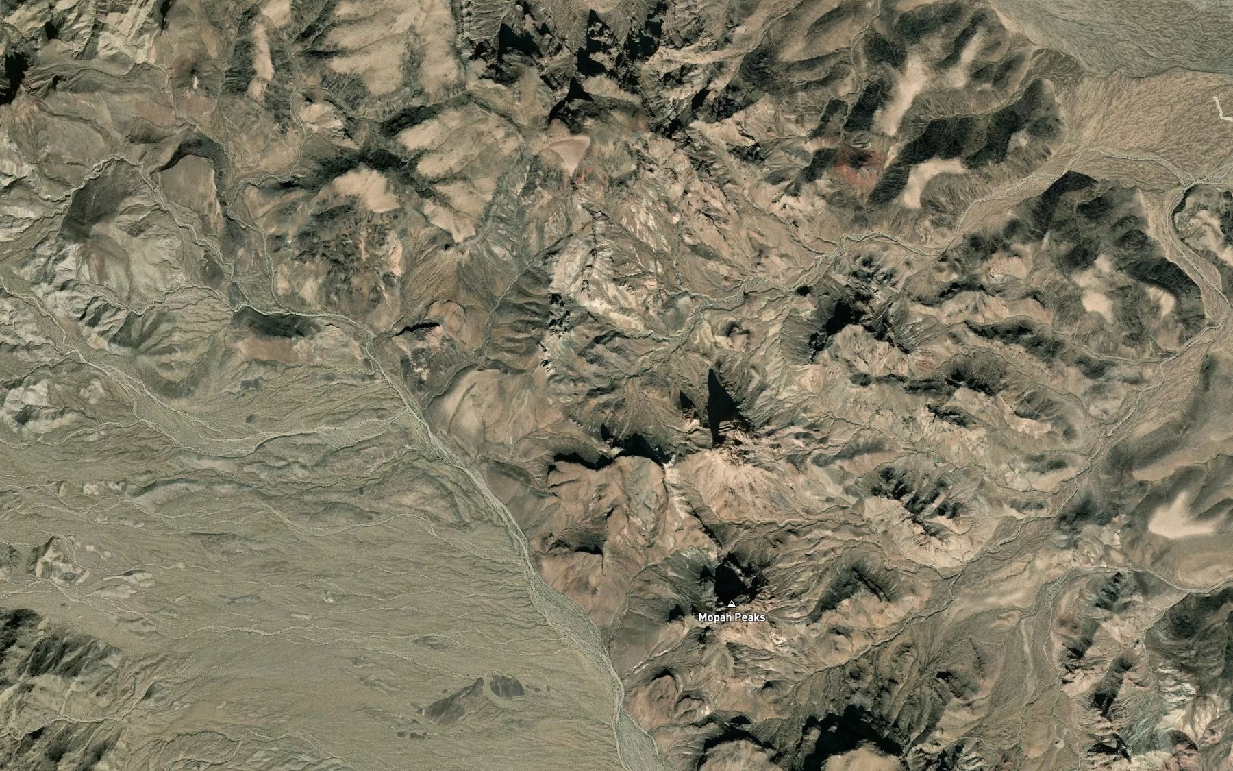 Satellite map of the Mopah Spring