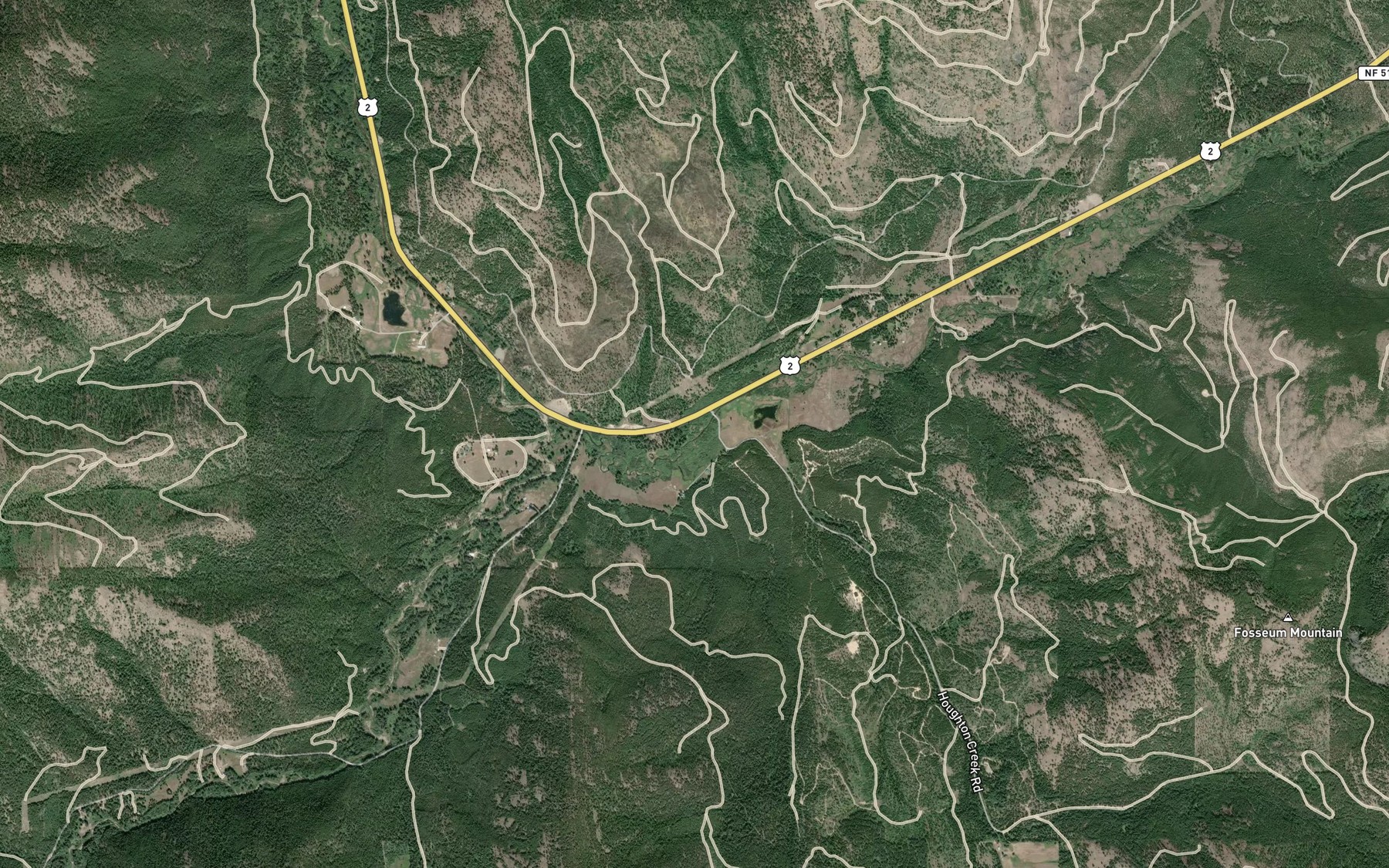 Satellite map of the Sedlak Creek