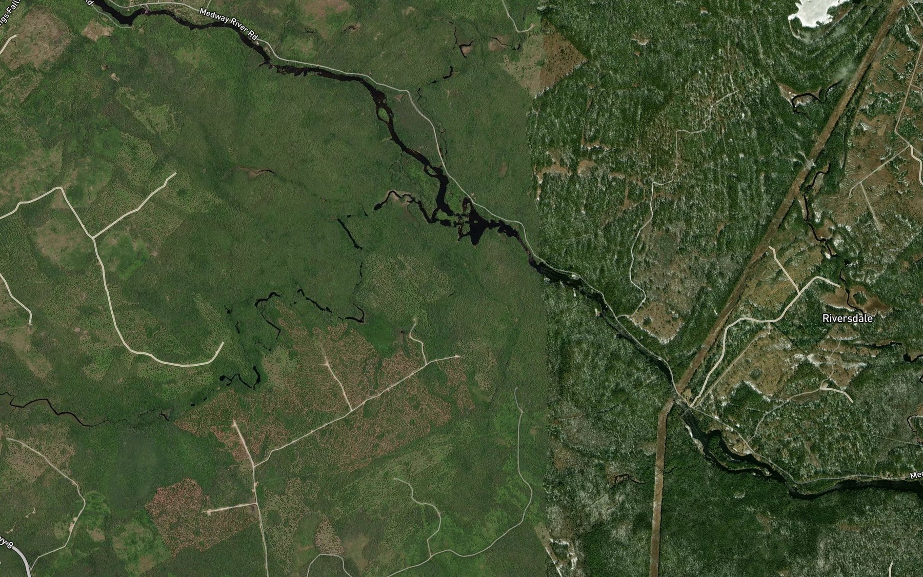 Satellite map of the Murray Brook
