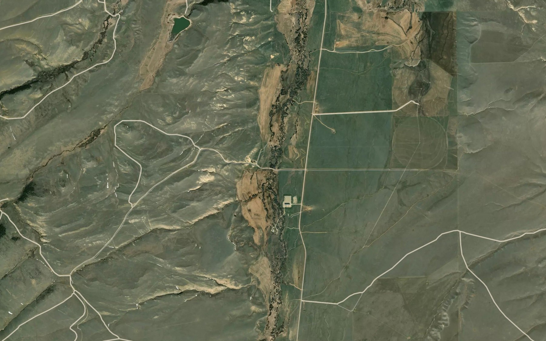 Satellite map of the Indiana Creek