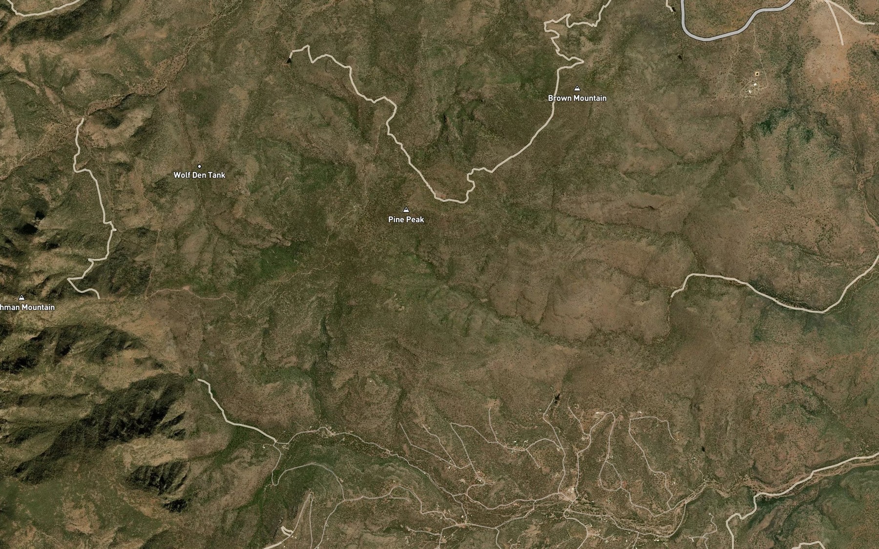 Satellite map of the Upper Spring