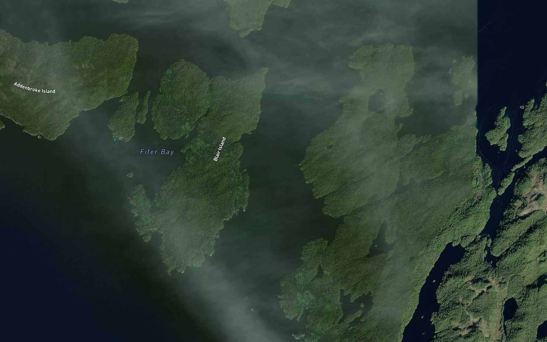 Satellite map of the Convoy Passage