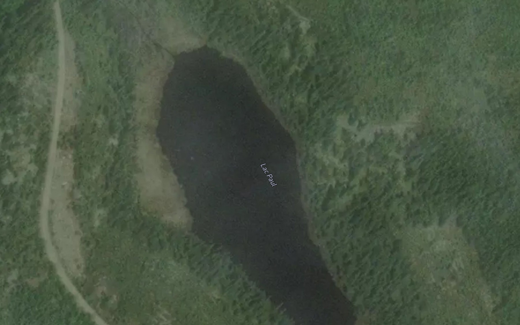 Satellite map of the Lac Paul