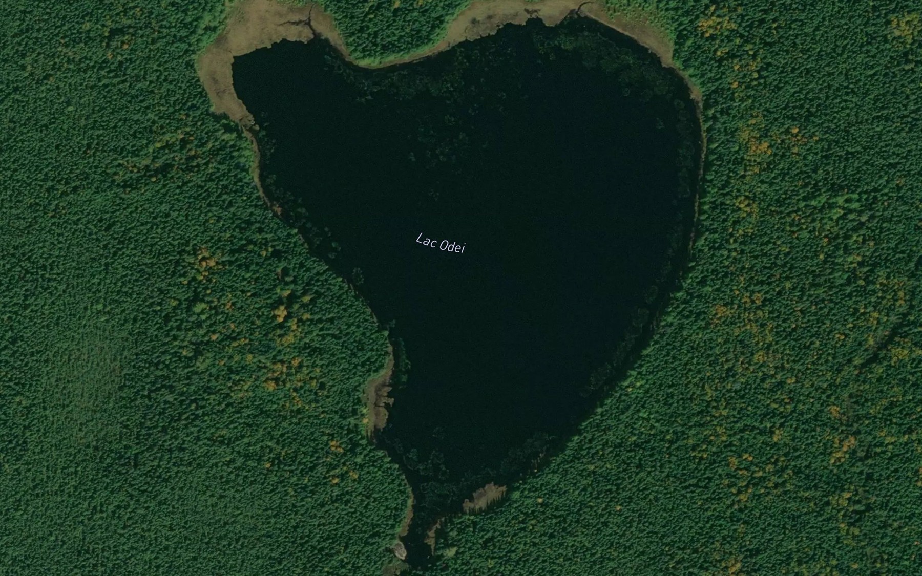 Satellite map of the Lac Odei