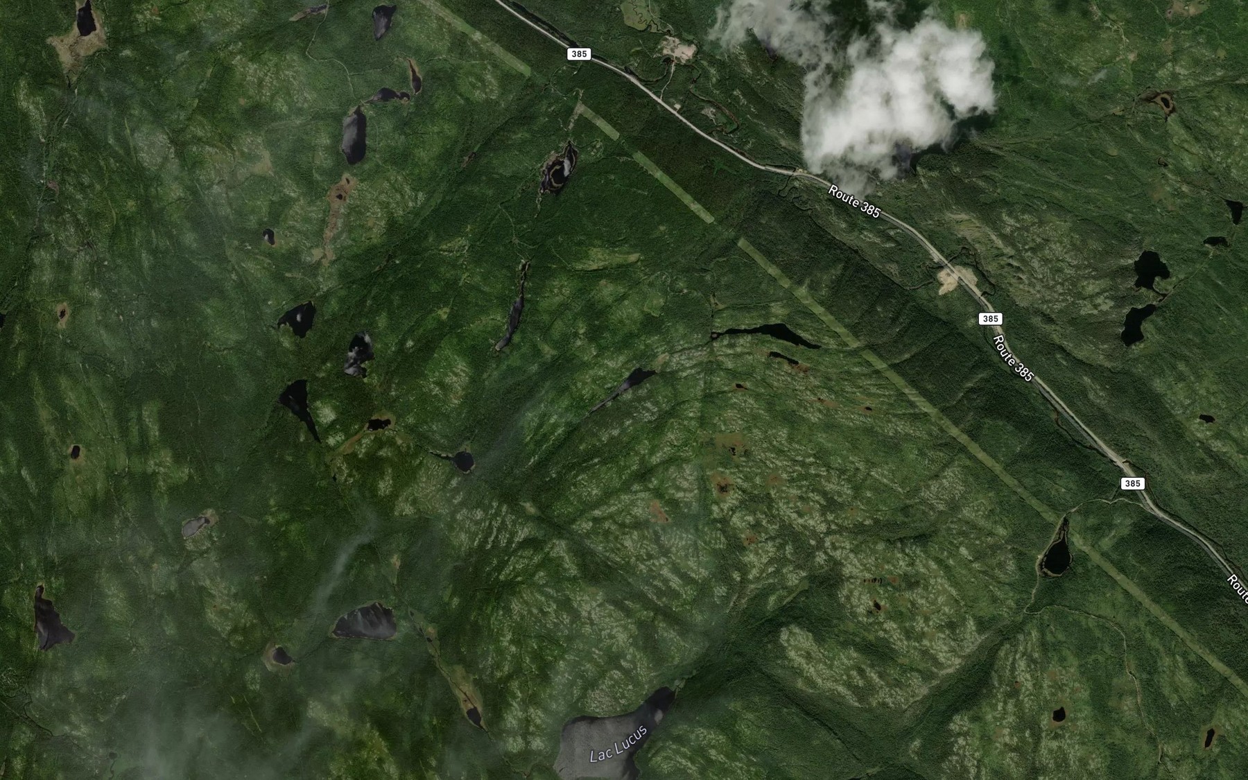 Satellite map of the Lac Doucet