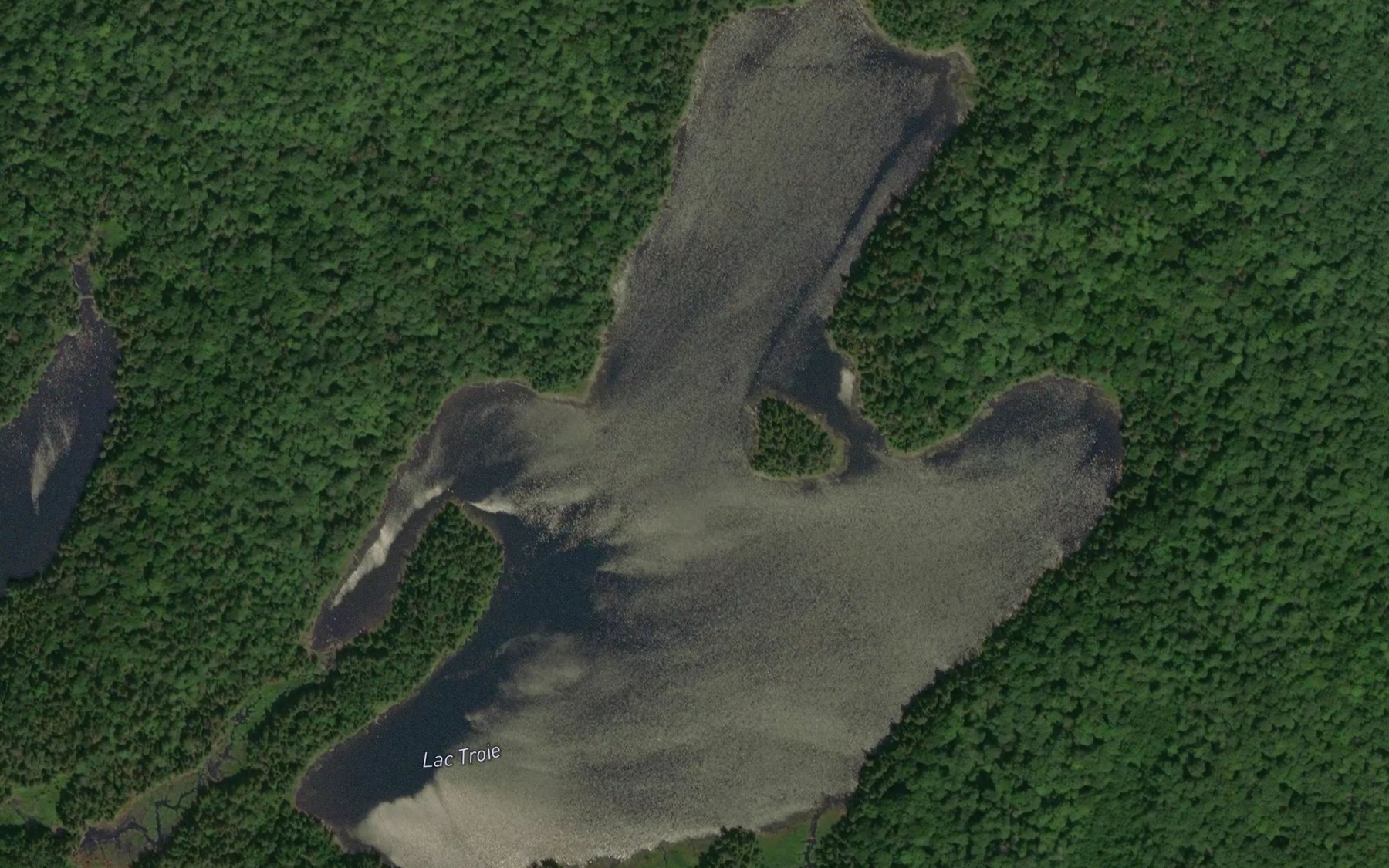 Satellite map of the Lac Troie