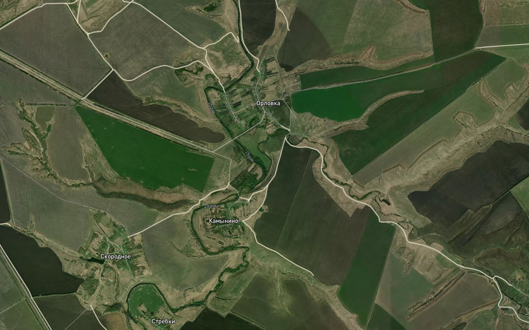 Satellite map of the Khamelinka