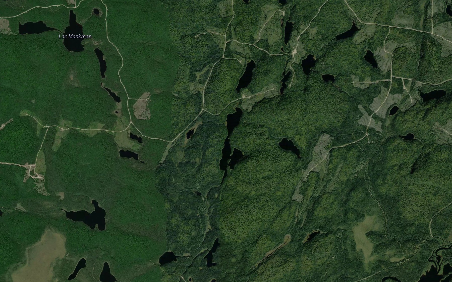 Satellite map of the Lac Alain