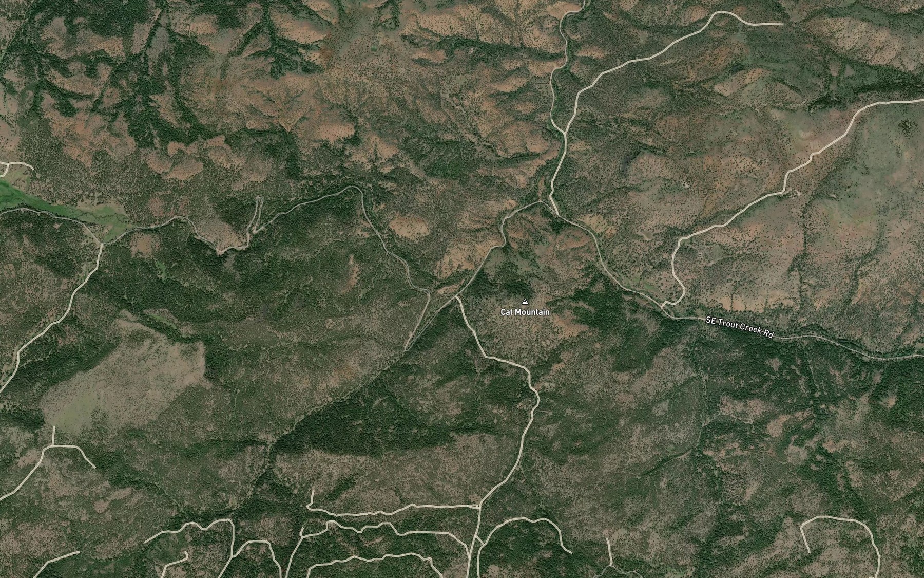 Satellite map of the Dutchman Creek