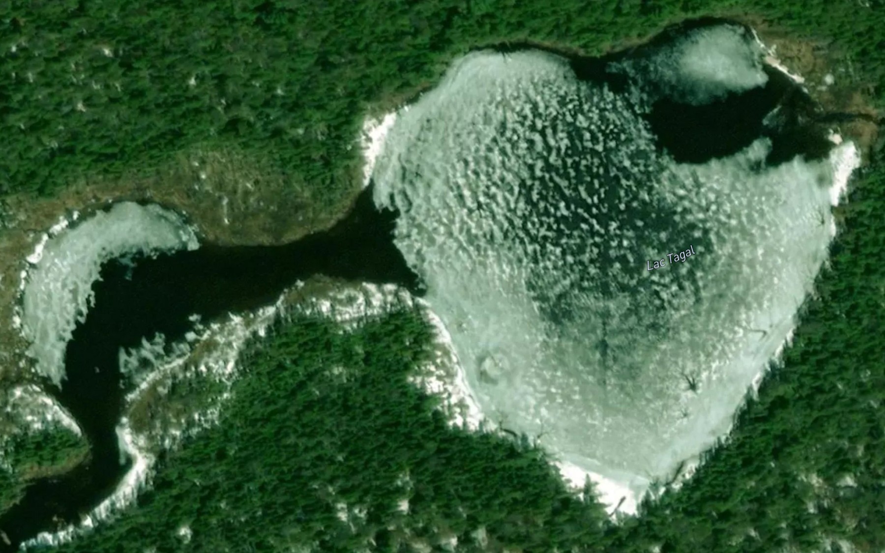 Satellite map of the Lac Tagal