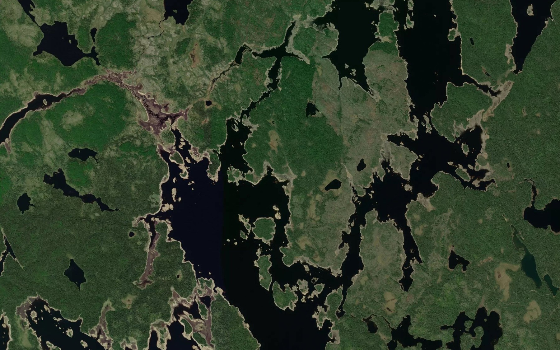 Satellite map of the Baie de l'Ours