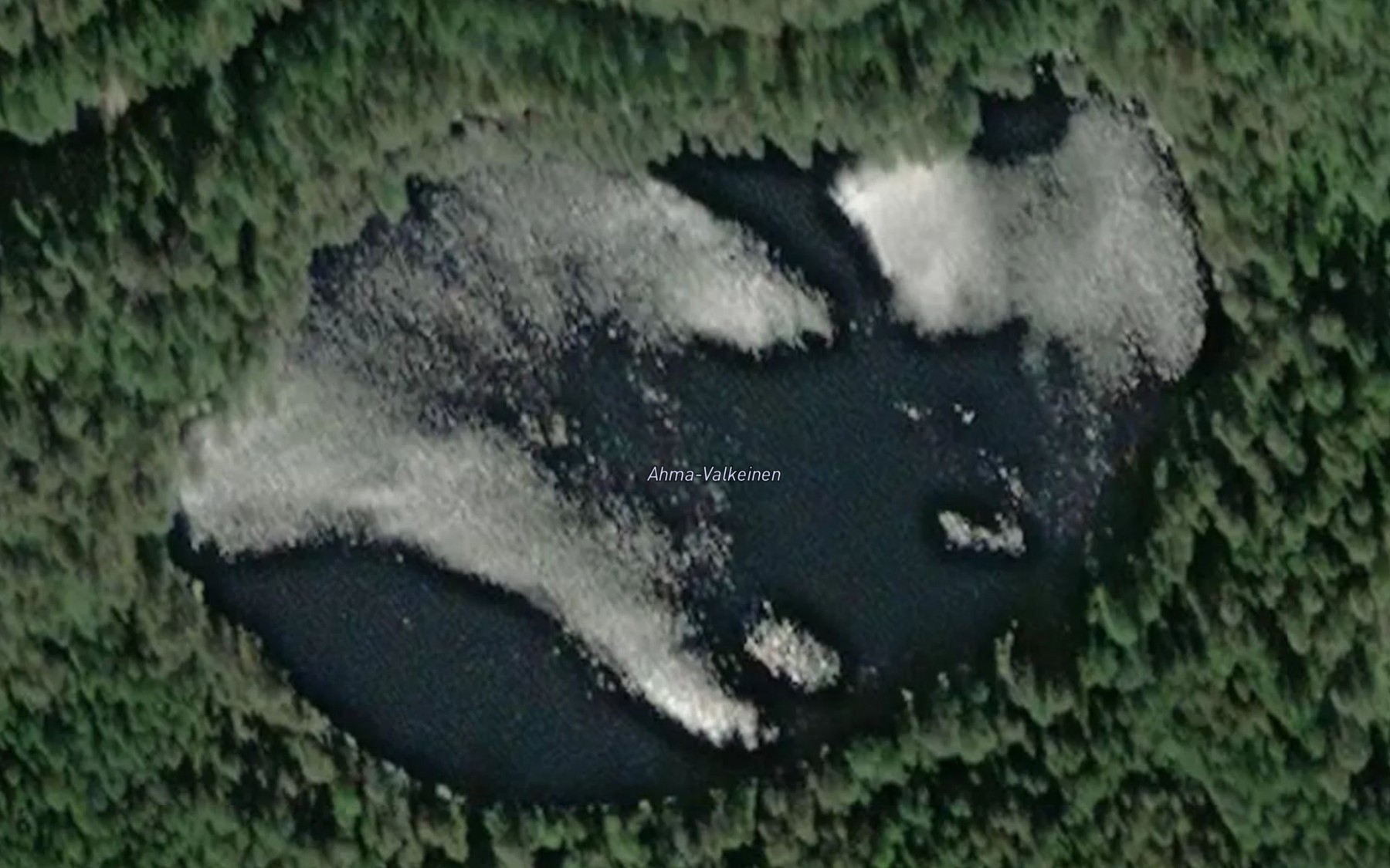 Satellite map of the Ahma-Valkeinen