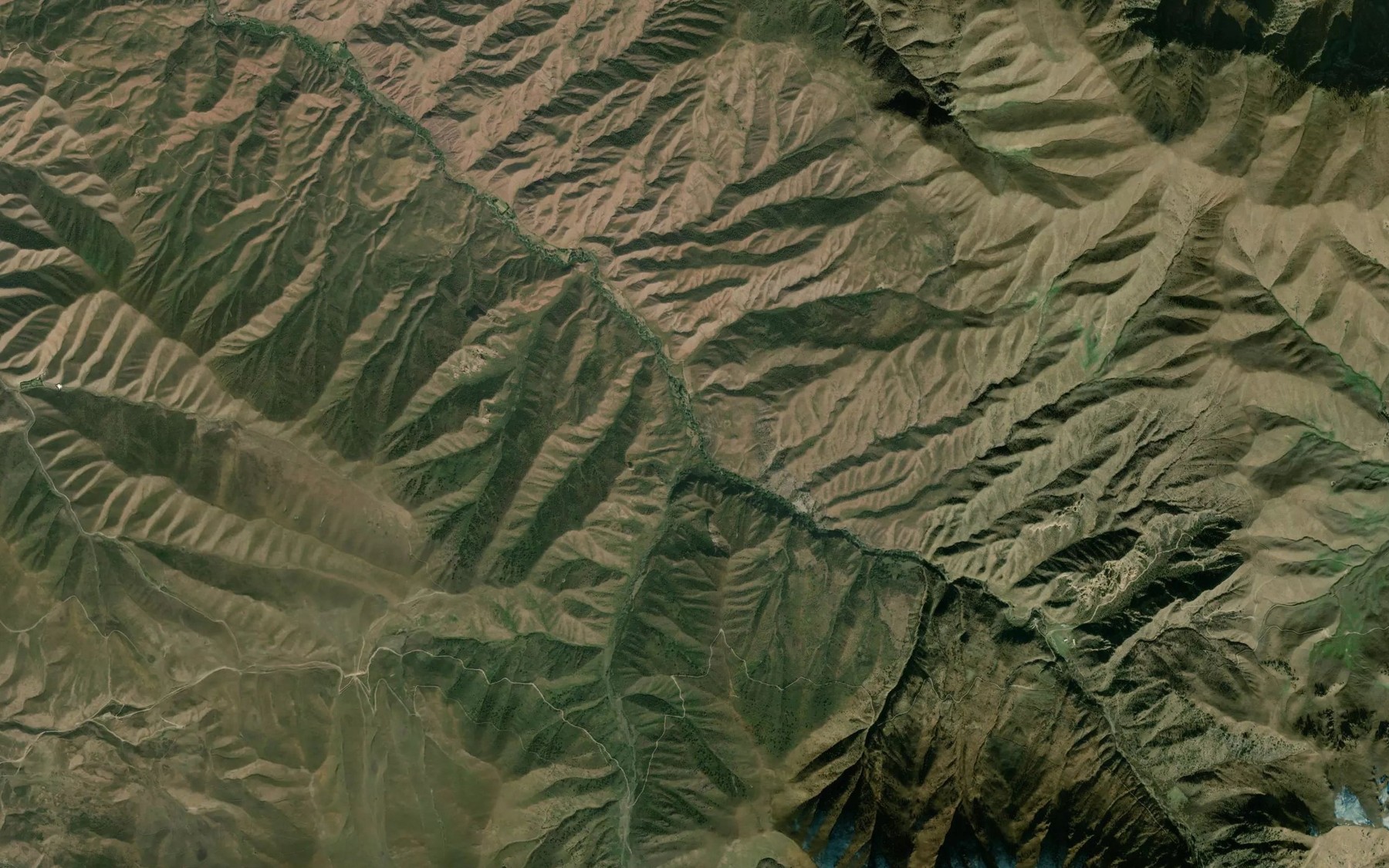 Satellite map of the Kashka-Suu
