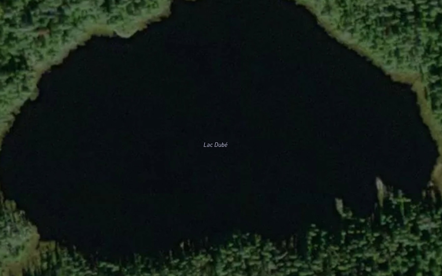 Satellite map of the Lac Dube