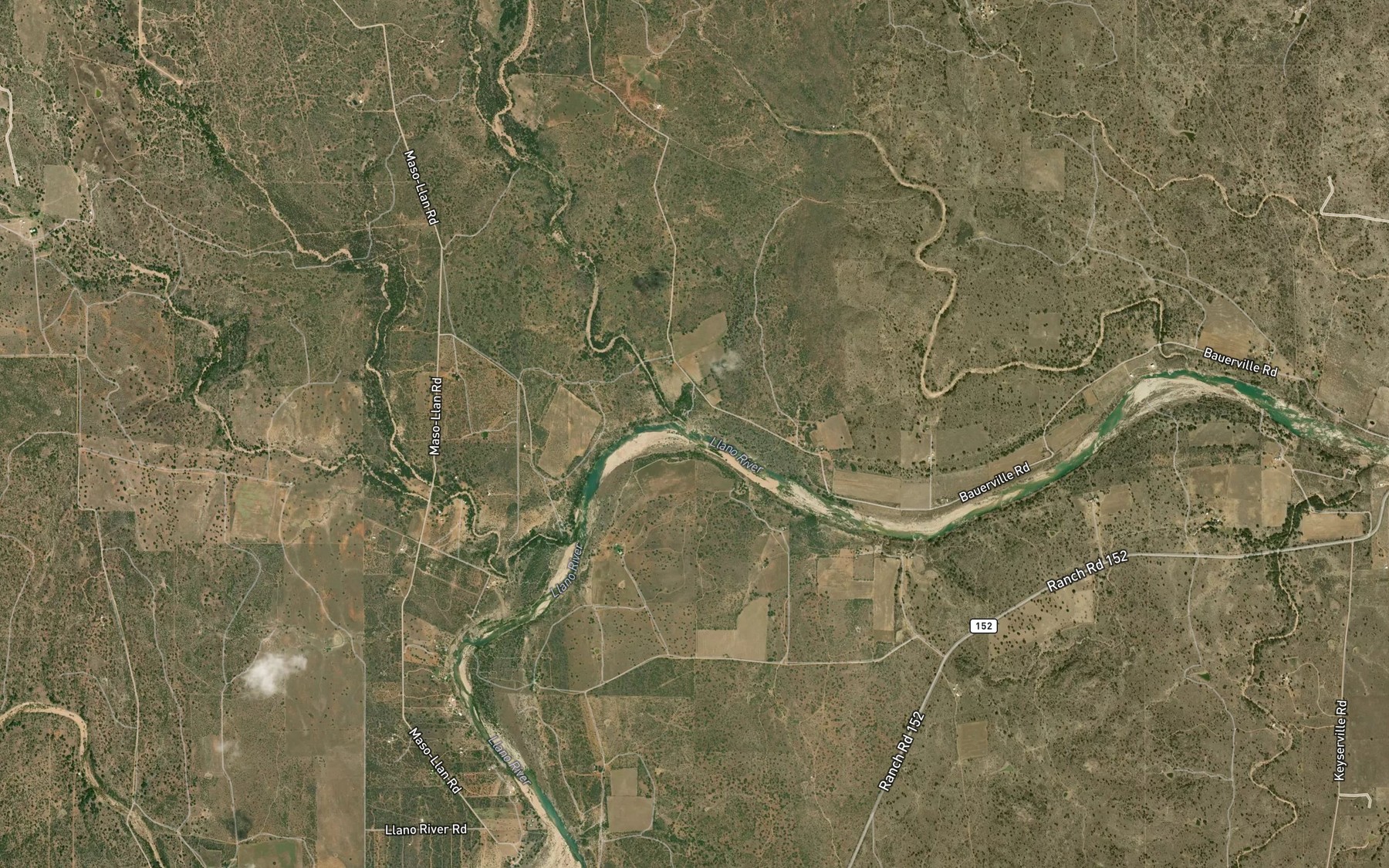 Satellite map of the Twelvemile Creek