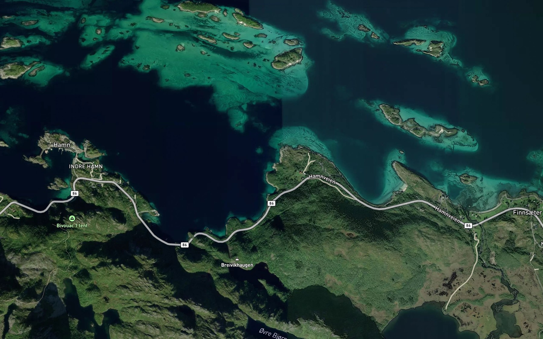 Satellite map of the Sennevika