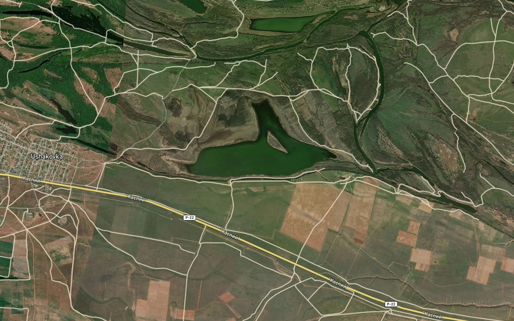 Satellite map of the Ozero Zapor