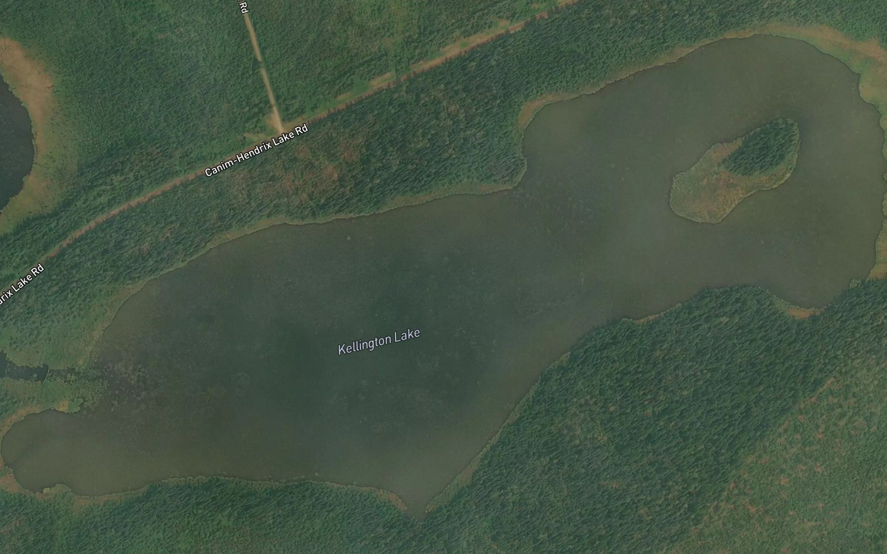 Satellite map of the Kellington Lake