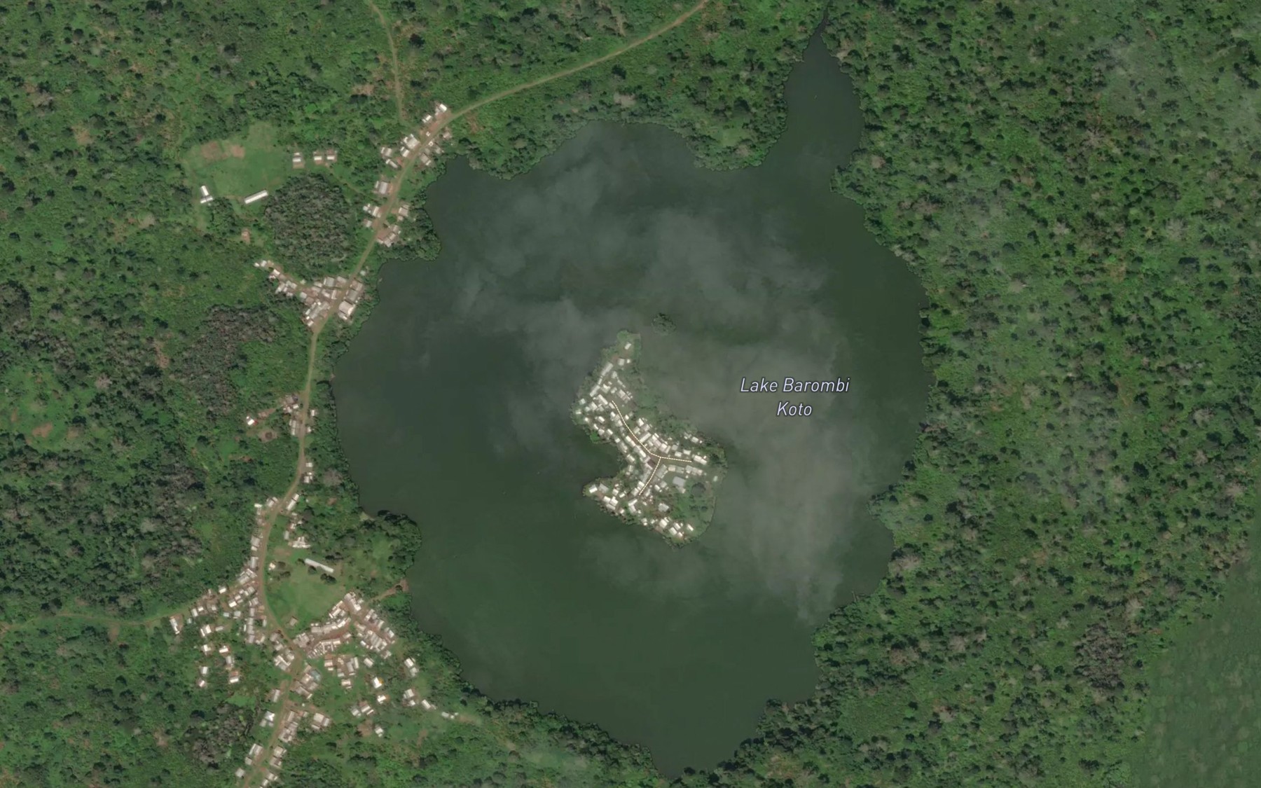 Satellite map of the Lake Barombi Koto