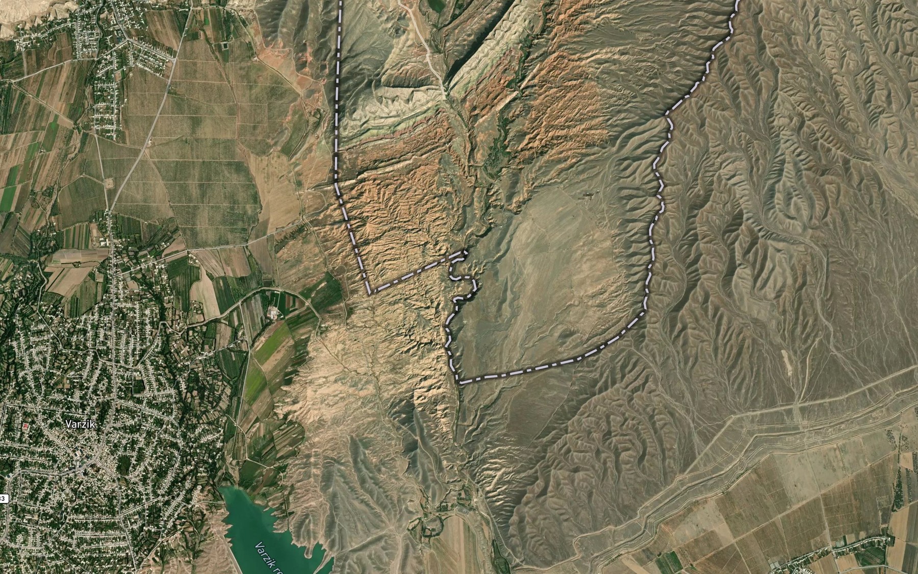 Satellite map of the Sumsar