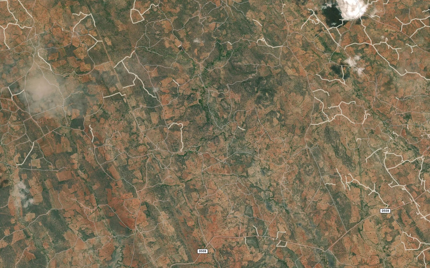Satellite map of the Kithusi